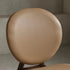 Contemporary Scandinavian Round Square Wood Veneer Dining Chair Backrest For Dining Room