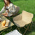 Modern Minimalist Portable Foldable Camping Square Steel Oxford Fabric Chair Backrest For Outdoor
