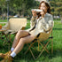 Modern Minimalist Portable Foldable Camping Square Steel Oxford Fabric Chair Backrest For Outdoor