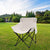 Modern Minimalist Portable Foldable Camping Square Steel Oxford Fabric Chair Backrest For Outdoor