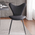 Modern Minimalist Triangle Back Microfiber Leather Carbon Steel Dining Chair Backrest For Dining Room