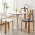 Traditional Vintage Round Plastic Solid Wood Aluminum Dining Chair Backrest For Dining Room