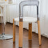 Traditional Vintage Round Plastic Solid Wood Aluminum Dining Chair Backrest For Dining Room