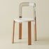 Traditional Vintage Round Plastic Solid Wood Aluminum Dining Chair Backrest For Dining Room