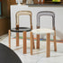 Traditional Vintage Round Plastic Solid Wood Aluminum Dining Chair Backrest For Dining Room