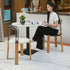 Traditional Vintage Round Plastic Solid Wood Aluminum Dining Chair Backrest For Dining Room