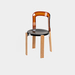 Traditional Vintage Round Plastic Solid Wood Aluminum Dining Chair Backrest For Dining Room