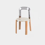 Traditional Vintage Round Plastic Solid Wood Aluminum Dining Chair Backrest For Dining Room