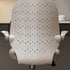 Modern Minimalist Half Round Cushion Plastic Metal High Density Sponge Desk Chair For Home Office