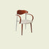 Traditional Vintage Square Solid Wood Aluminum Velvet Dining Chair Backrest Armrest For Dining Room