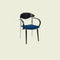 Traditional Vintage Square Solid Wood Aluminum Velvet Dining Chair Backrest Armrest For Dining Room