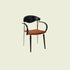 Traditional Vintage Square Solid Wood Aluminum Velvet Dining Chair Backrest Armrest For Dining Room