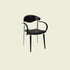 Traditional Vintage Square Solid Wood Aluminum Velvet Dining Chair Backrest Armrest For Dining Room