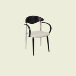 Traditional Vintage Square Solid Wood Aluminum Velvet Dining Chair Backrest Armrest For Dining Room