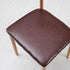 Modern Minimalist Square Leather Carbon Steel Dining Chair Backrest For Dining Room