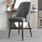 Modern Luxury Trapezoidal Back Leather Carbon Steel Dining Chair Backrest For Dining Room