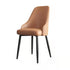 Modern Luxury Trapezoidal Back Leather Carbon Steel Dining Chair Backrest For Dining Room