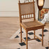 Traditional Vintage Square Solid Wood Rattan Dining Chair Backrest For Dining Room