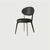 Modern Minimalist Round Cushion Microfiber Leather Carbon Steel Dining Chair Backrest For Dining Room