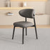 Contemporary Scandinavian Oval Back Solid Wood High Density Sponge Backrest For Dining Room