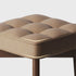 Modern Minimalist Square Solid Wood Leathaire Vanity Stool 4-Leg For Bedroom