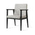 Modern Luxury Square Cushion Solid Wood High Resilience Sponge Dining Chair Backrest Armrest For Dining Room