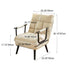 Modern Luxury Square Leather Carbon Steel Recliner Backrest Armrest For Living Room