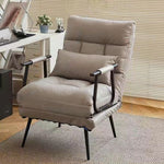 Modern Luxury Square Leather Carbon Steel Recliner Backrest Armrest For Living Room