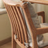 Contemporary Scandinavian Square Solid Wood Cotton Dining Chair Backrest Armrest For Dining Room