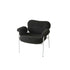 Contemporary Nordic Square Lambswool Metal Accent Chair Backrest Armrest For Living Room