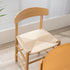 Traditional Japanese Bent Square Braided Solid Wood Dining Chair Backrest Armless For Dining Room