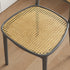 Contemporary Retro Weaving PP Sponge Square Dining Chair Backrest For Dining Room