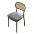 Contemporary Retro Weaving PP Sponge Square Dining Chair Backrest For Dining Room