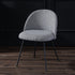 Contemporary Scandinavian Velvet Iron Wood Round Vanity Stool Backrest For Bedroom