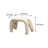 Contemporary Creative Teddy Fleece Sponge Carbon Steel Crooked Cat Vanity Stool For Bedroom