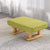 Contemporary Scandinavian Wood Fabric Sponge Rectangular Low Stool For Entryway