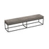 Modern Minimalist Velvet Sponge Metal Square Rectangular Footstool Backless For Bedroom