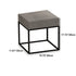 Modern Minimalist Velvet Sponge Metal Square Rectangular Footstool Backless For Bedroom