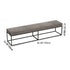 Modern Minimalist Velvet Sponge Metal Square Rectangular Footstool Backless For Bedroom