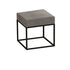 Modern Minimalist Velvet Sponge Metal Square Rectangular Footstool Backless For Bedroom