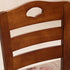 Traditional Chinese Rubber Wood Square Border Dining Chair Backrest For Dining Room