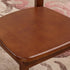 Traditional Chinese Rubber Wood Square Border Dining Chair Backrest For Dining Room