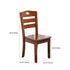 Traditional Chinese Rubber Wood Square Border Dining Chair Backrest For Dining Room