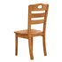 Traditional Chinese Rubber Wood Square Border Dining Chair Backrest For Dining Room