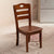 Traditional Chinese Rubber Wood Square Border Dining Chair Backrest For Dining Room