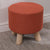 Modern Simplicity Cotton Linen Wood Sponge Round Square Footstool Stackable For Living Room