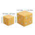 Contemporary Nordic Fabric Teddy Fleece Sponge Wood Dice Square Cubic Footstool Stackable For Living Room