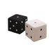 Contemporary Nordic Fabric Teddy Fleece Sponge Wood Dice Square Cubic Footstool Stackable For Living Room