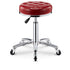 Modern Simplicity Leather Sponge Plastic Steel Round Checked Pattern Bar Stool Adjustable For Kitchen