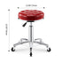 Modern Simplicity Leather Sponge Plastic Steel Round Checked Pattern Bar Stool Adjustable For Kitchen